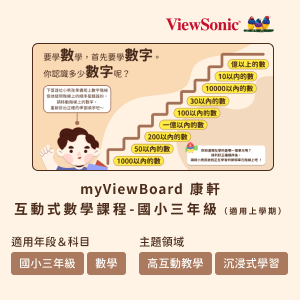 myViewBoard 康軒互動式數學課程-國小三年級(適用上學期)logo圖