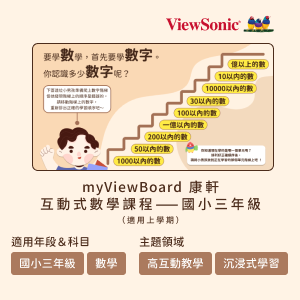 myViewBoard 康軒互動式數學課程-國小三年級(適用上學期)logo圖